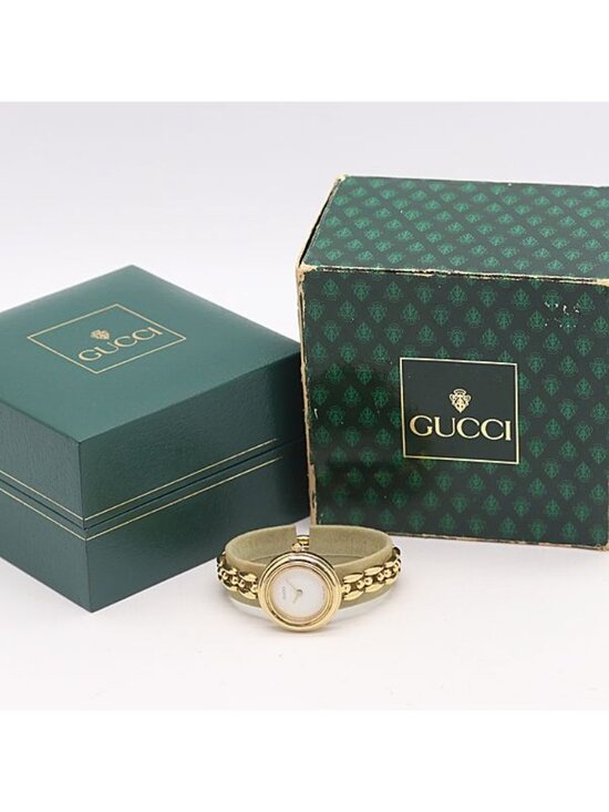 Gucci Box Change Bezel 11 12.2 Quartz White Dial Watch Kzk main image 6